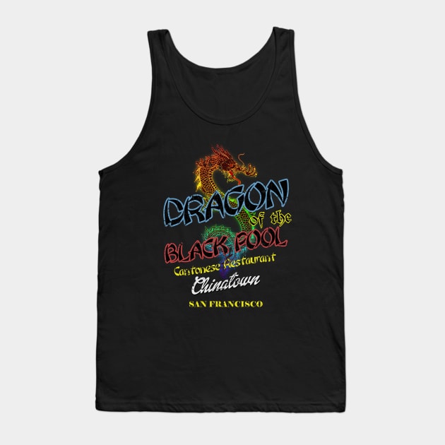 Dragon of the Black Pool distressed Tank Top by hauntedjack